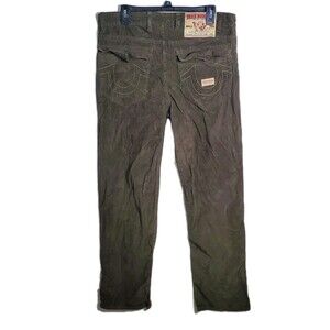 True Religion Brand Jeans World Tour Joey Super T Corduroy Pants 34/30